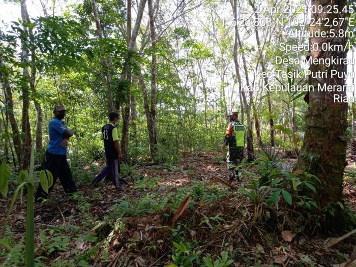 Cegah Kebakaran, Koramil 8 Merbau Gelar Patroli Karlahut