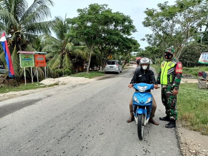 Putus Covid 19, Koptu Franky Giat Lakukan Sosialisasi Prokes di Kecamatan Pusako