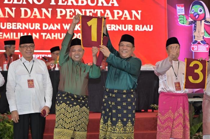 No.Urut 1 Abdul Wahid : Mudah - Mudahan Ini Pertanda Kami Sebagai Gubernur Riau