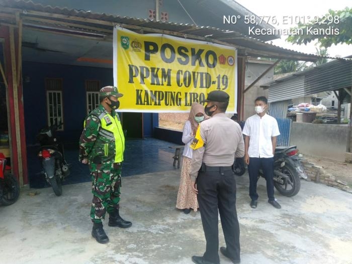 Cegah Covid 19, Serda Bosur Siregar Terapkan Aturan Prokes di Libo Jaya