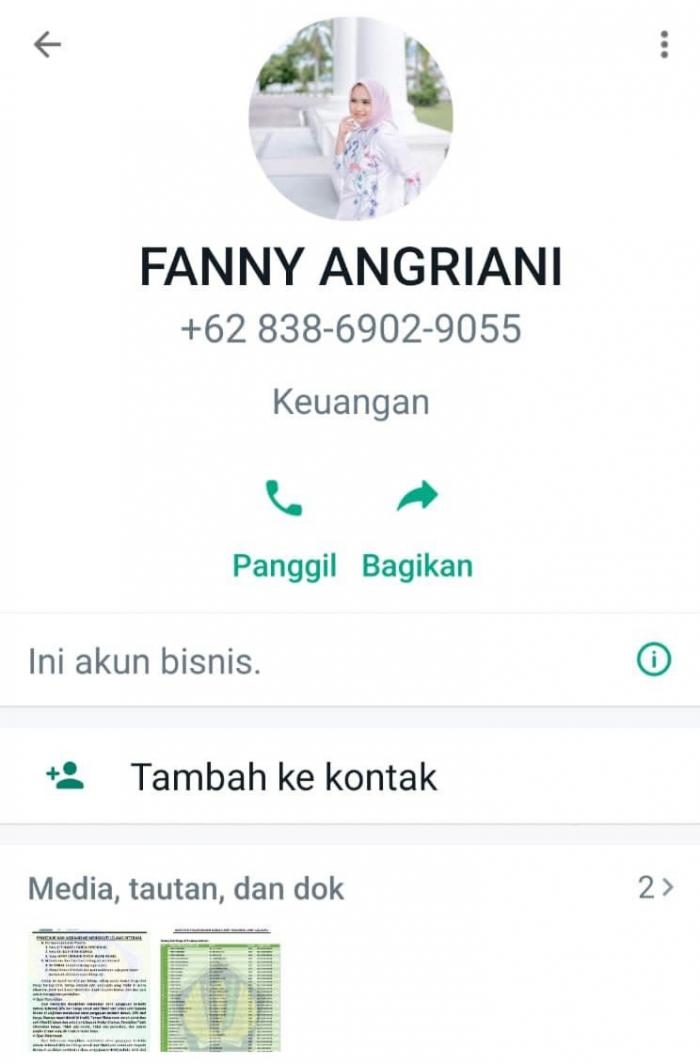 Modus Penipuan, Catut Nama Fanny Anggraini Harnas Putri Bupati Bengkalis 