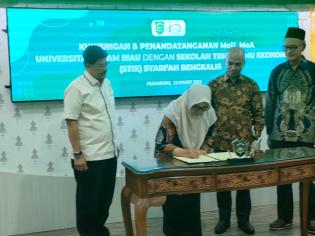 Tingkatkan Mutu Pendidikan, STIE Syariah Bengkalis Jalin Kerjasama dengan UIR Pekanbaru 