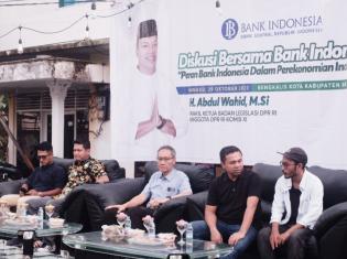 BI dan Abdul Wahid Gelar Diskusi Publik Bersama Komunitas Ekraf Bengkalis 