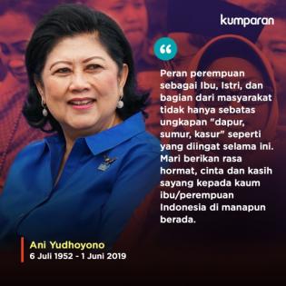 Istri Presiden RI Ke-6 Wafat di Singapura