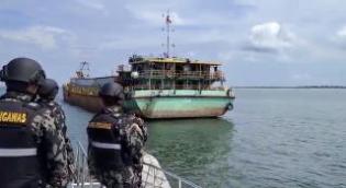 Tim Pengawas KKP RI Stop Kegiatan Penambangan Pasir PT LMU di Kawasan Pulau Rupat