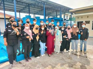 Mahasiswa D3 Sipil Polbeng Kunjungi RSUD Bengkalis Mempelajari Sistem IPAL
